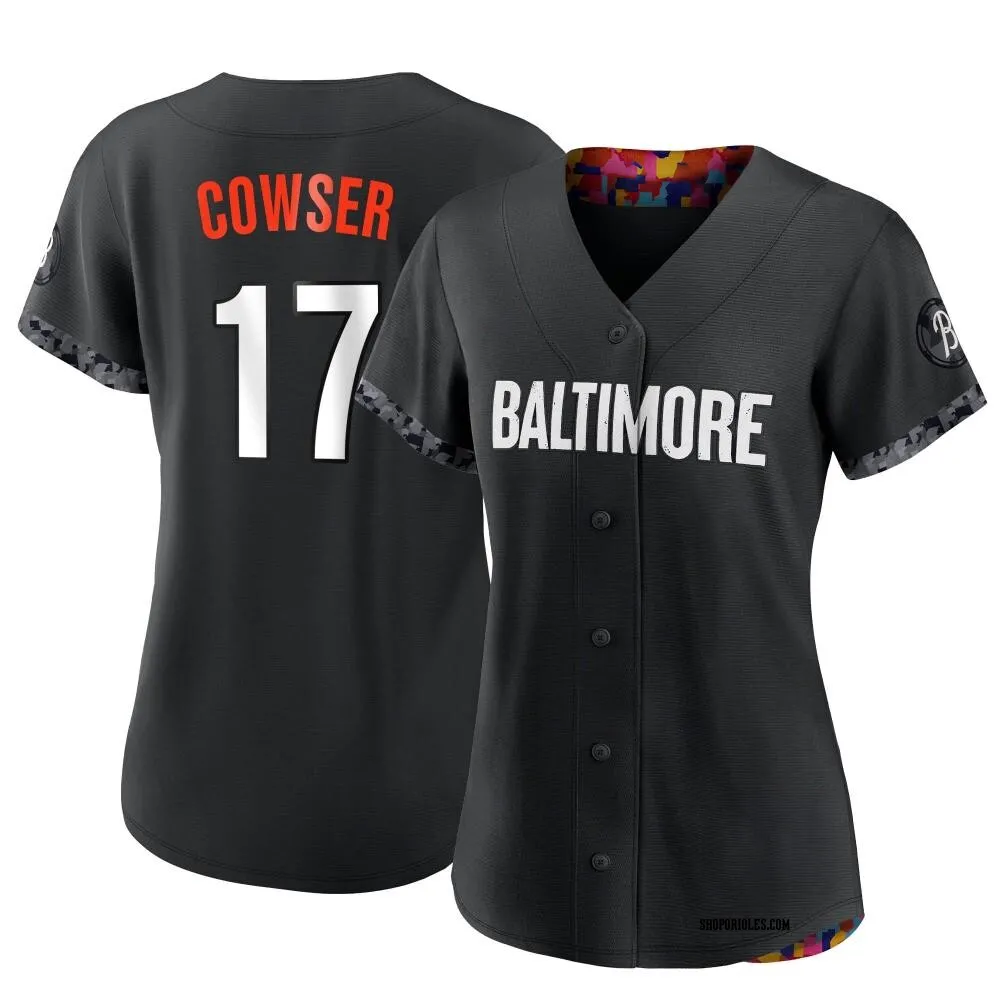 #17 Colton Cowser Youth Baltimore Orioles Black Holographic Replica ...